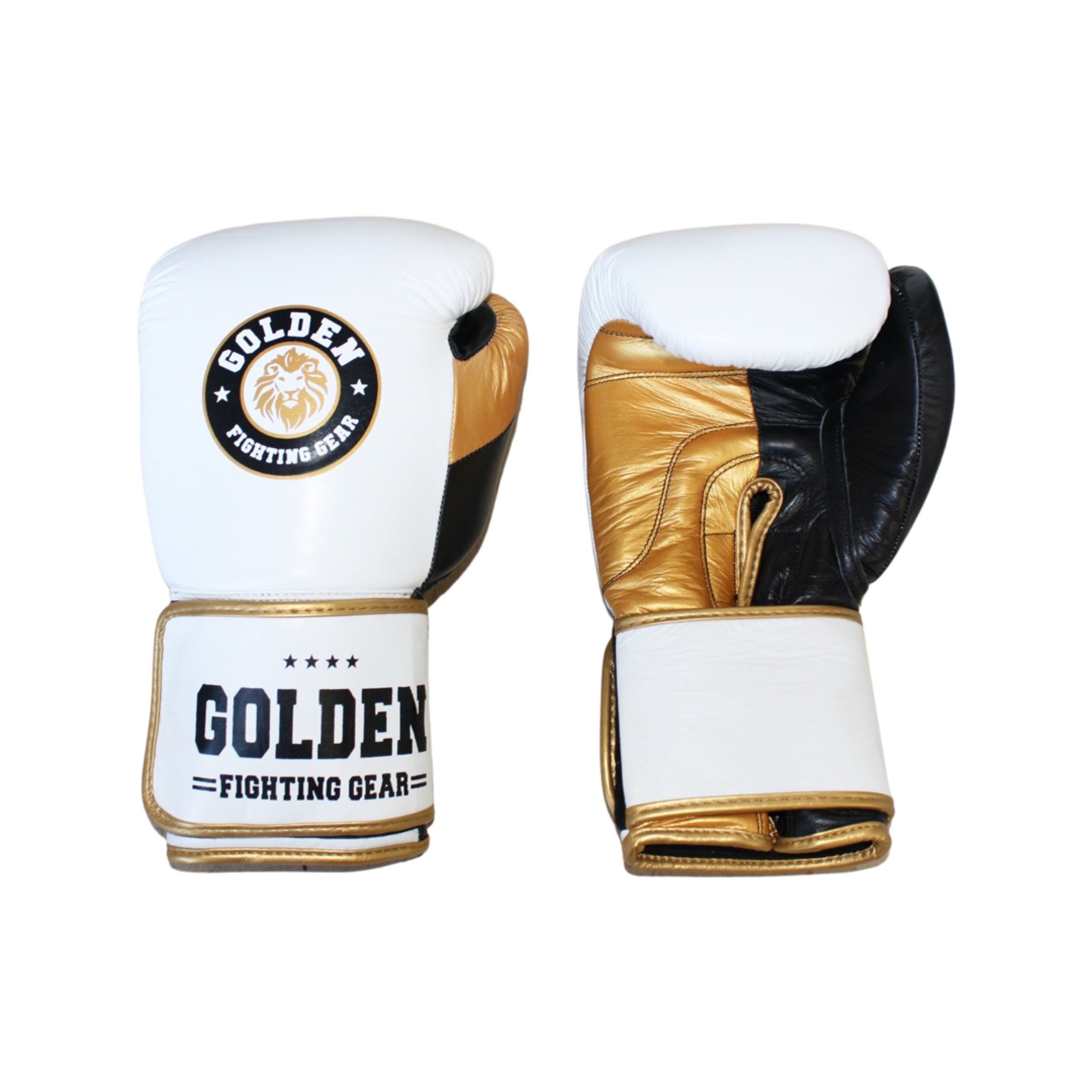 Golden Gear Boxing Gloves - White